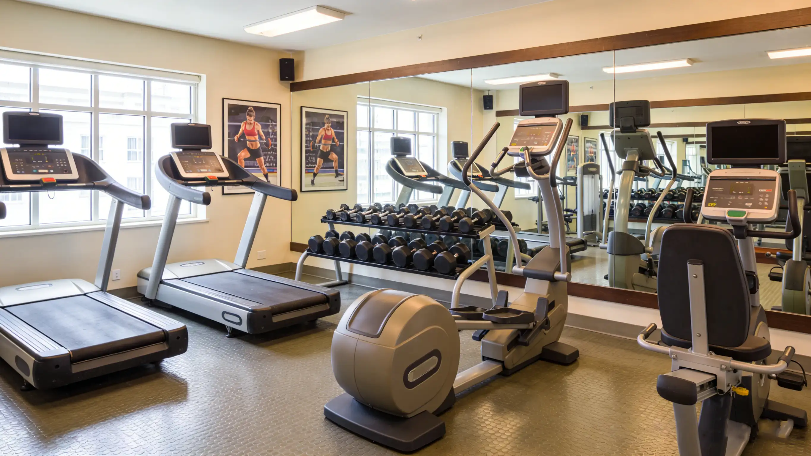 100 kvadrat metrdən az olan korporativ idman salonlarını, evdə idman salonlarını və fitnes studiyalarını necə təchiz etmək olar?